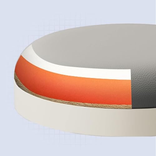 Taburete giratorio giratorio de 360° con ruedas, altura ajustable, perfecto para salón, taller, belleza, peluquería, laboratorio, taburete móvil para mayor comodidad y comodidad