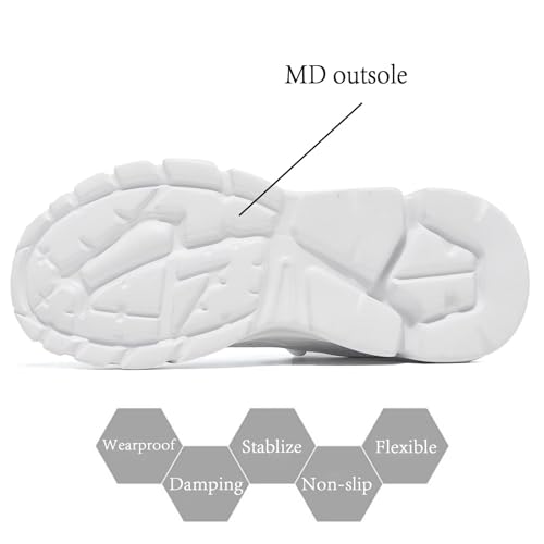 Image of Wrezatro Men's Slip on Walking Shoes Ultra Light Breathable Non Slip Running Shoes Casual Fashion Sneakers Mesh Workout Sports