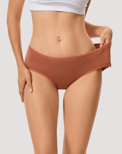 Image of INNERSY Womens Underwear Cotton Hipster Panties Regular & Plus Size 6-Pack