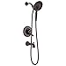 Delta Faucet Linden 17 Series Dual-Function Tub and Shower Trim Kit with 2-Spray In2ition 2-in-1 Hand Held Shower Head with Hose, Venetian Bronze T17494-RB-I (Valve Not Included)