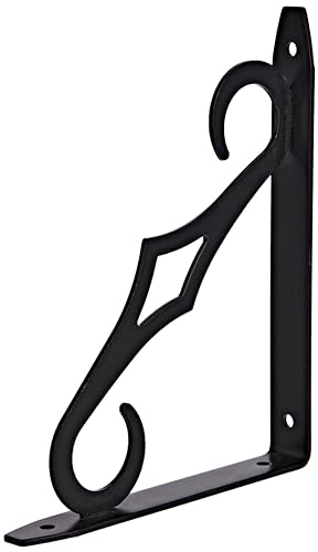John Sterling Decorative Shelf Bracket (7-Inch Black)