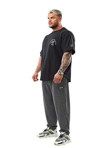 Men's Baggy Sweatpants, Loose Fit Gym Workout Pants with Pockets3