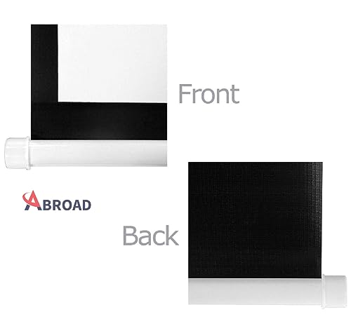 Image of Abroad Map Type Projector Screen 7 Feet (W) x 4 Feet (H) - 92 inch Inch Diagonal Aspect Ratio 16:9 Format, Supports UHD, 3D and 4K