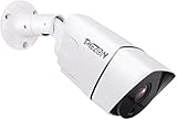 Cámara de Seguridad TMEZON Cámara de CCTV 960P con Weatherprof, visión Nocturna, Puede funcionar con el videoportero TMEZON MZ-IP-V103W, MZ-IP-V142B