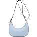 SYXLCYGJ Fashion Small Crescent Underarm Shoulder Bag for Women Trendy Purse Hobo Handbags Clutch Crossbody Bag (Lake Blue)