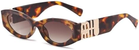 Vintage Cat Eye For Women Sunglasses Personality Resin Lens Travel Eyewear Girls Cute Small Frame Goggles