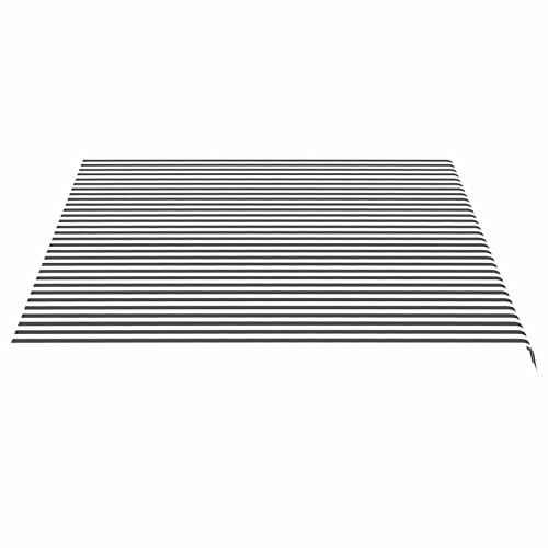 Auvent de rechange de qualité supérieure gris et blanc 4,5 x 3,5 m