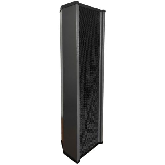 PA 100V 20W Diffusore a colonna da parete Nero 61x16x13cm