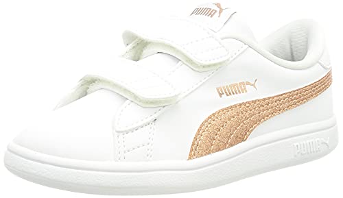 PUMA Smash V2 Glitz FS INF, Zapatillas Niñas, White, 25 EU