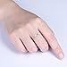 XQQIZGSVQ Womens Ring Guard Wedding Bands | 18K Rings For Women Trendy | Women Ring Fashion | 18K Rose White Smooth Bicolor Women's Rings