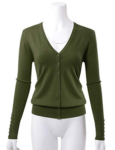 Allsense Women's Long-Sleeve Lightweight V-Neck Cardigan Sweater2