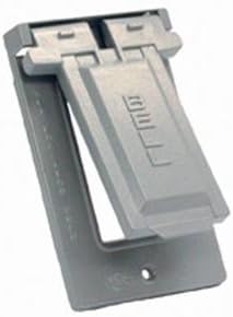 Hubbell-Raco 5103-0 Weatherproof Cover, 1-Gang, Vertical Mount, Type: GFCI, Die Cast