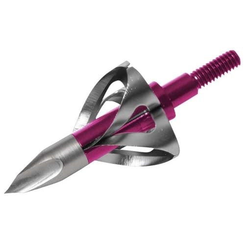 Flying Arrow Toxic Broadheads 100 Grain 7/8” Pink 3 Pack