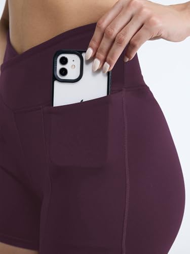 Image of CAVA Hourglass Workout Shorts - High Waist Sculpting Gym Shorts with V-Waist, Booty Lift Seam, Anti-Camel Toe Gusset & Side Pockets