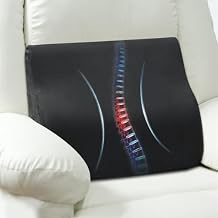 Lumbar Support Pillow for Recliner Chair and Couch, Memory Foam Back Cushion Ergonomic Large Back Support Pillow for Lower Back Pain Relief, with Soft Velvet