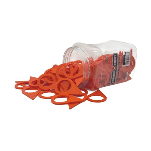 Image of 33mm Lug Nut Indicators - 100pc Standard Retail Pack - Made in USA (Orange)