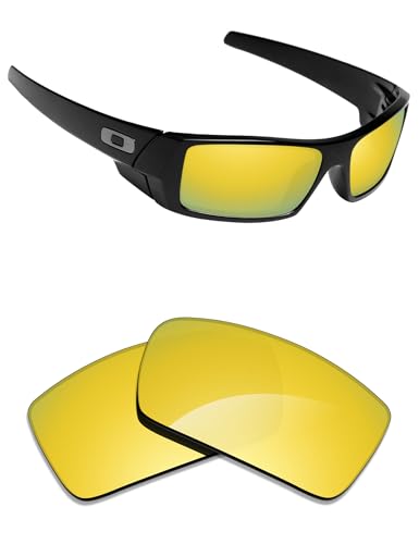 Image of Alphax Polarized Replacement Lenses for Oakley Gascan OO9014 60mm Sunglasses | Glare Reduction | Precision Cutting