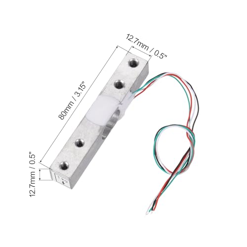 meccanixity 2 set digital load cell weight sensor 1kg  hx711 module weighing sensor 24 bit precision ad dual-channel for diy portable electronic kitchen scale kit