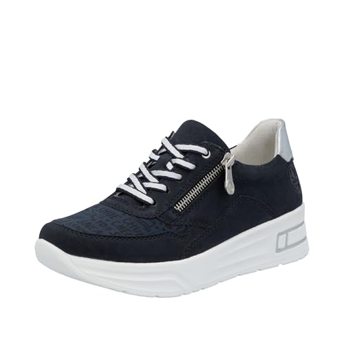 Chaussures à lacets femme Rieker N8114 en noir élégant