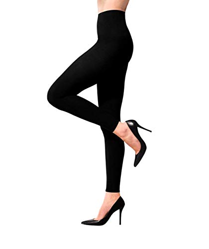 Terramed Women’s Advanced Footless Graduated Compression Microfiber Leggings Tights (20-30 mmHg) Medical Firm Support (X-Large)