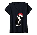 Photo Gallery donna smoking, gatto, miao, natale, gatto, gatto, carino, smoking, amante maglietta con collo a v Photo Gallery donna smoking, gatto, miao, natale, gatto, gatto, carino, smoking, amante maglietta con collo a v