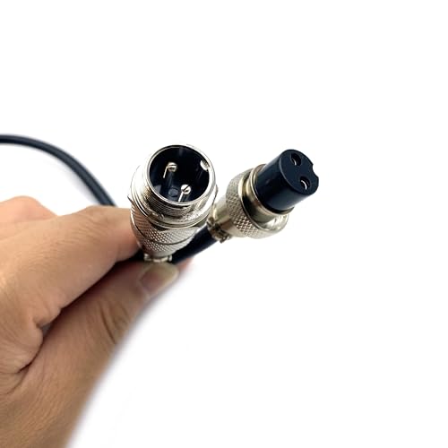Cable conector GX16 2 Pin macho a hembra 1 metro miniatura 2