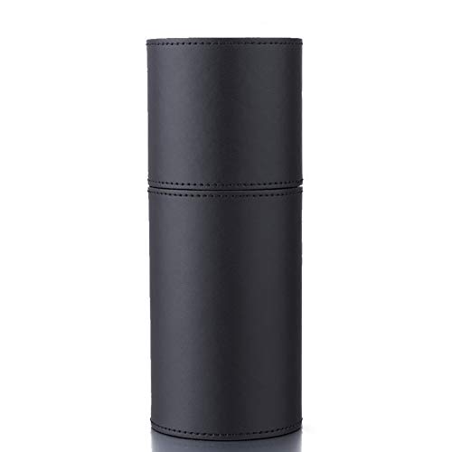 Makeup Brush Holder Large Pu Leather Travelling Cosmetics Make Up Cup Storage Organizer