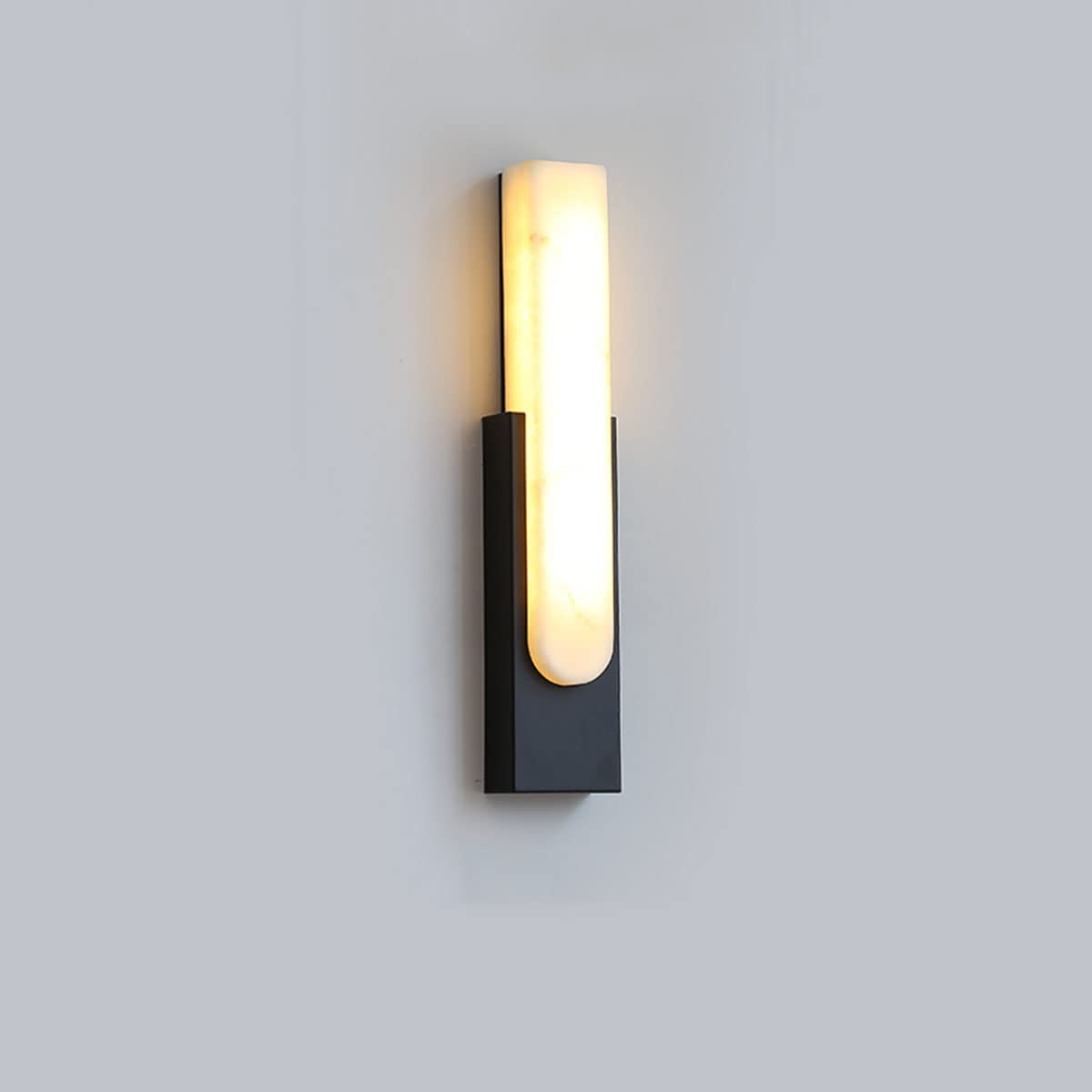 HYJAUSXB LED Wall Lamp 12W, Modern Dimmable Indoor Lighting for Bedroom and Living Room, Marble Design, Adjustable 3000K/4500K/6000K