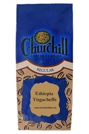 Churchill Coffee Ethiopia Yirgacheffe 12 oz - Whole Bean