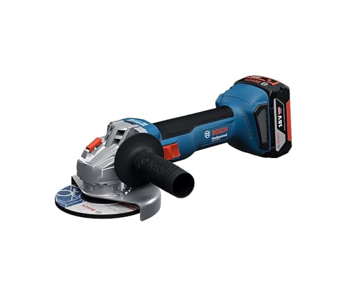 Image of BOSCH GWS 18V-8 Professional Cordless Angle Grinder Kit | 800W Equivalent Power | 100mm Disc Size | Compact Design | Optimized Runtime | Advanced Safety Features | Dust-Free Cutting Solution