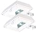 Produktbild Lunartec Dachrinnen Lampen: 2er-Set 2in1-Solar-LED-Dachrinnen-& Wandleuchten, PIR-Sensor, weiß (Solar-LED-Dachrinnenleuchten)
