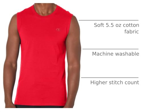 Image of Champion Men's Muscle Tank, Classic Graphic Muscle Tee, Sleeveless T-shirt for Men (Reg. Or Big & Tall)