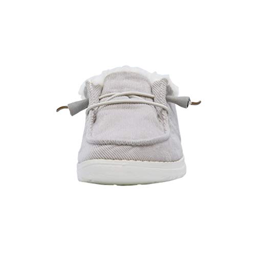 HEYDUDE HEYDUDE Women's Wendy Grey Size 7 | Women’s Shoes | Women’s Lace Up Loafers | Comfortable & Light-Weight