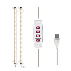 LED Grow Light – High Output Plant Grow Light Strip | Full Spectrum Sunlight Replacement for Indoor Plant | 5 Adjustable Brightness Levels Thorityau