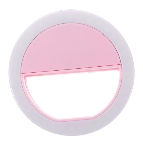 Housoutil Portable LED Selfie Ring Light for Phone Clip Design Convenient Lighting for Laptops and Tablets Durable Material for Brightening Up Your Face and Eyes