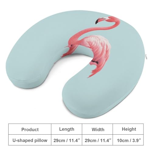 Almohada de espuma viscoelástica U 30x25 cm para viaje miniatura 2