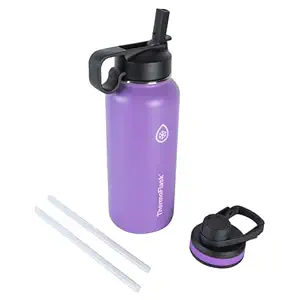 Thermoflask 50074 Double Stainless Steel Insulated Water Bottle, 32 oz, Plum