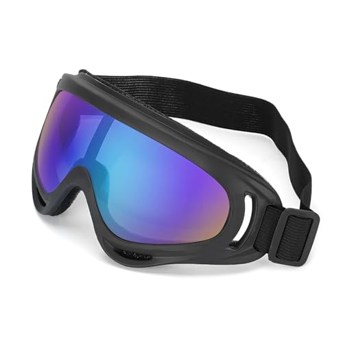 Schutzbrille aus bruchsicherem Polycarbonat für Schneemobil, Radfahren, Fußball, mit Anti-Beschlag-Design, Outdoor-Sport, Anti-Beschlag-Brille