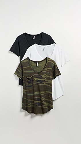 Z SUPPLY Women's Camo Tee 3 Pack, Multi, X-Small