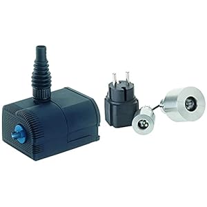 Oase 36951 Aquarius Universal 1500 & 50114 LunaLed 6 Stück – Quellsteinbeleuchtung und Unterwasserbeleuchtung mit kaltweißen Leuchtdioden für Wasserspiele im Teich, Brunnen, Garten und Außenbereich