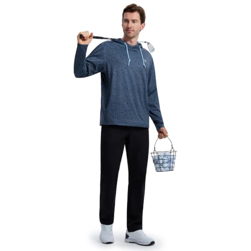 Image of M MAELREG Hoodies for Men Golf Fleece Hooded Sweatshirts Dry Fit Athletic Lightweight Casual Midlayer Mens Hoodies Pullover