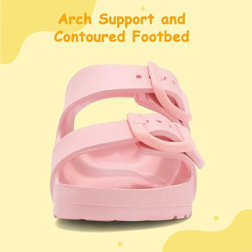 Image of Toddler Girls Boys Sandals Adjustable Buckle EVA Slipper Sandals With Hook Loop Back Strap