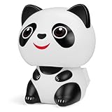 YGMONER Car Dashboard Nodding Panda Dancer Solar Powered Bobble Head Decorations Auto Interior Decor - Matte (Panda)