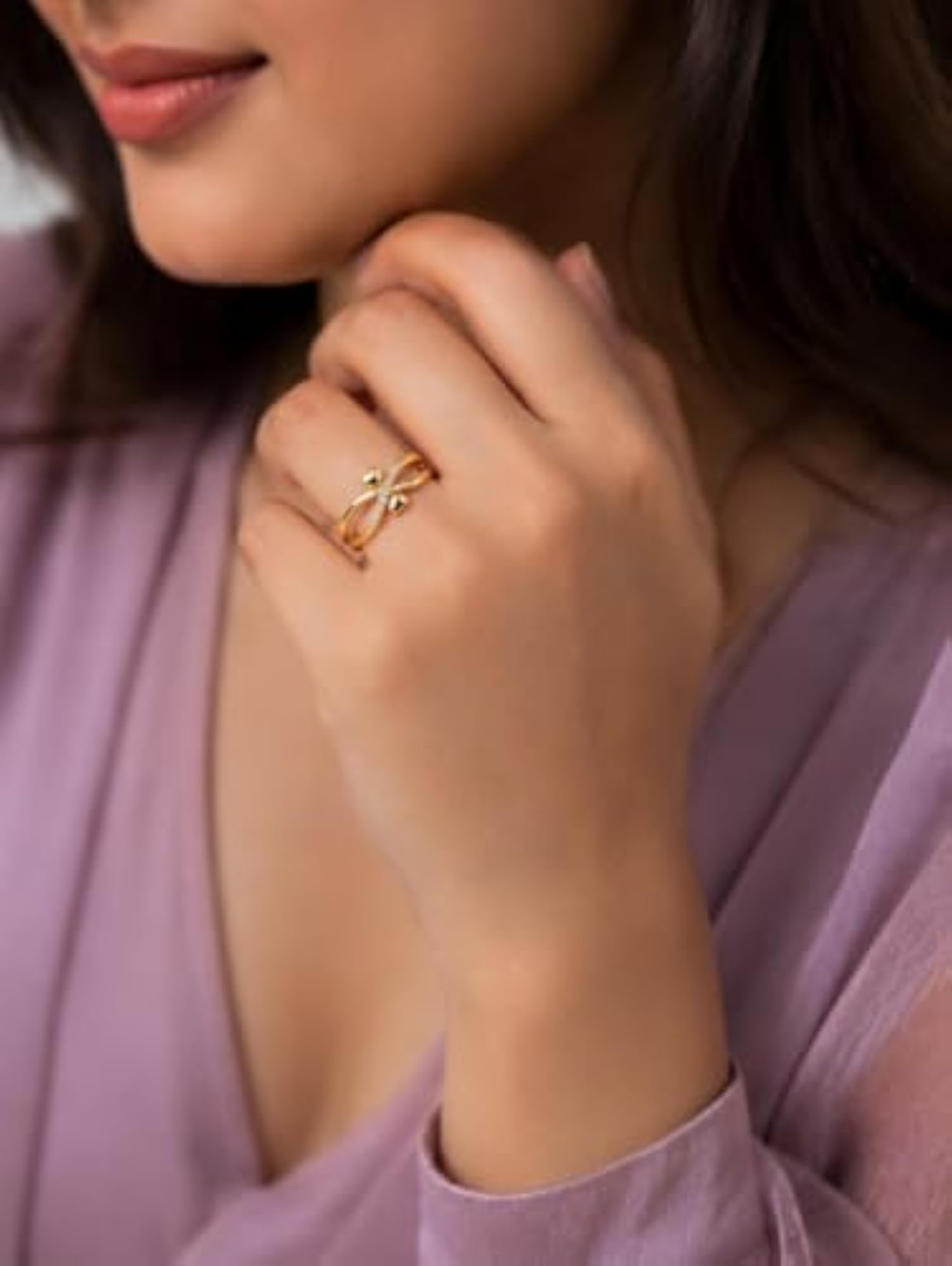 Women's Adjustable Designer Ring, Chic Look