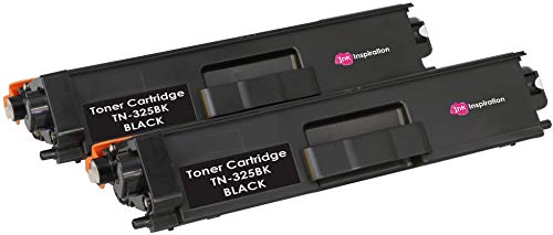 2 Tóners compatibles para Brother TN325 TN 325BK HL 4140CN HL 4150CDN HL 4570CDW HL 4570CDWT DCP 9055CDN DCP 9270CDN MFC 9460CDN MFC 9465CDN MFC 9970CDW | Negro: 4000 páginas