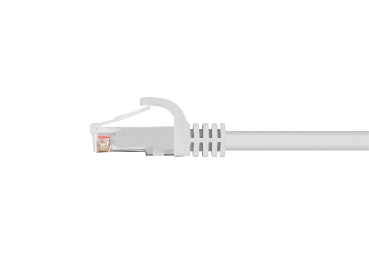 Monoprice FLEXboot Series 109825 - Cable de red Ethernet Ethernet de cobre desnudo 24AWG Cat6 550 MHz, color blanco