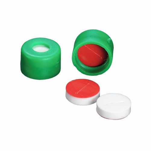 07-8070R-2200 Polypropylene µLPlate Deep Well Plate Component Kit, Clear, 2.2 ml, Round Insert Installed and Red Cap with PTFE/Silicone Septa