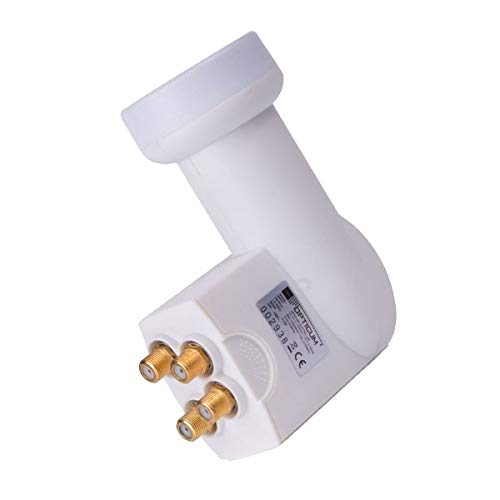 HD Sat Anlage 80cm Spiegel + Opticum Quad LNB für 4 Teilnehmer (3 Farben wählbar)