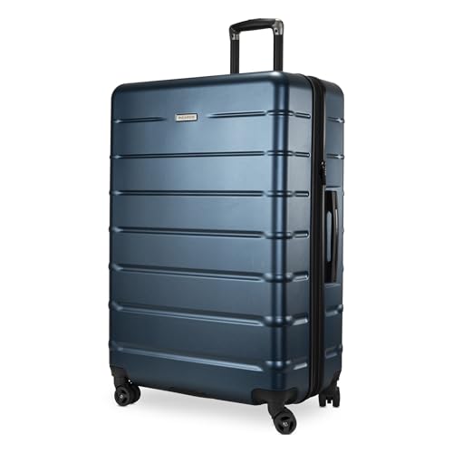Image of Ricardo Beverly Hills Cambria Hardside Luggage | Stylish Suitcase with Wheels for Effortless Travel, Expandable and Secure TSA-Locked Packing 29-inch Large Checked (Blue Pearl, Checked Large 29-Inch)