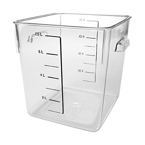 Rubbermaid Commercial Products FG630800CLR 7.5L Square Clear Storage Box Cover